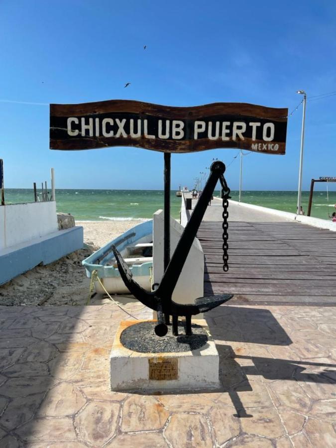 Pueblo ChicxulubCasa Con Piscina En Chixchulub A 100 M De La Playa别墅 外观 照片