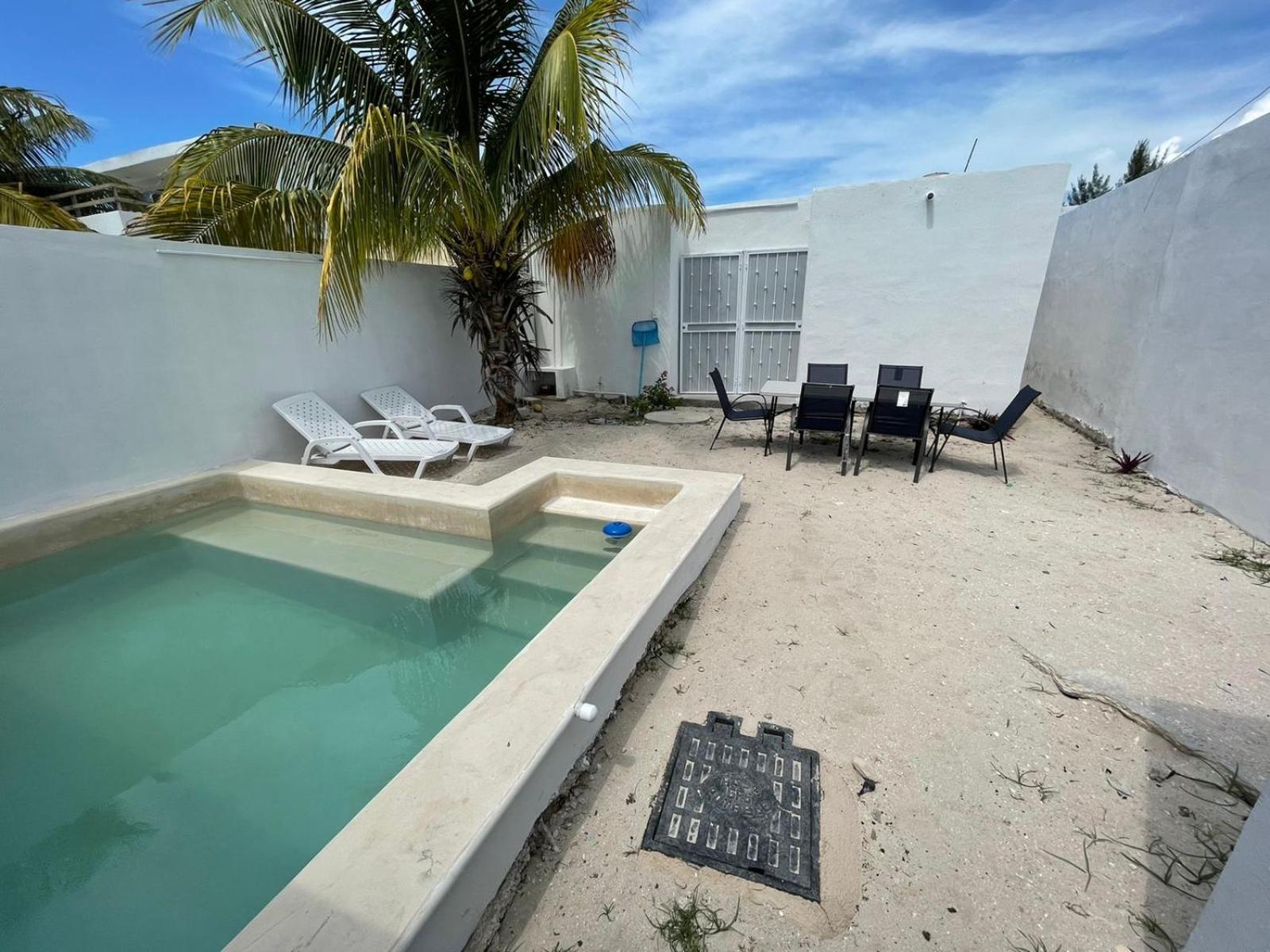 Pueblo ChicxulubCasa Con Piscina En Chixchulub A 100 M De La Playa别墅 外观 照片