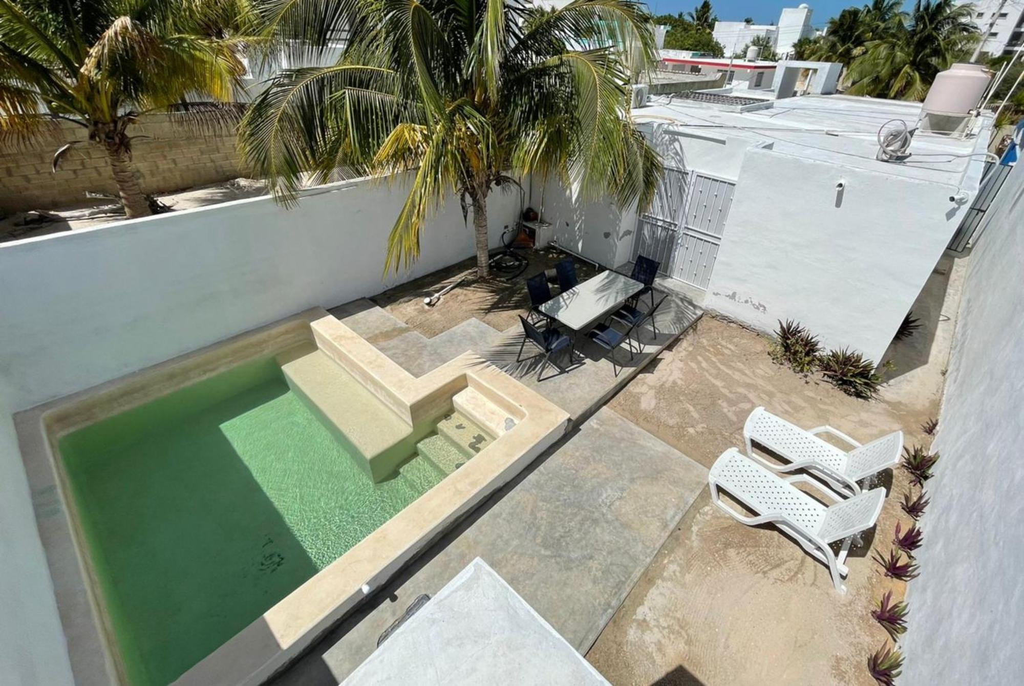 Pueblo ChicxulubCasa Con Piscina En Chixchulub A 100 M De La Playa别墅 外观 照片